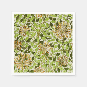 Serviette En Papier Papier peint floral Chèvrefeuille de William Morri