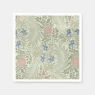Serviette En Papier Papier peint floral de Larkspur de William Morris