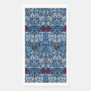 Serviette En Papier Papier peint Tulipe Rose Navy Blue de William Morr