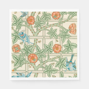 Serviette En Papier Papier peint victorien en treillis de William Morr