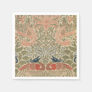 Serviette En Papier Papier peint vintage William Morris Paon & Dragon