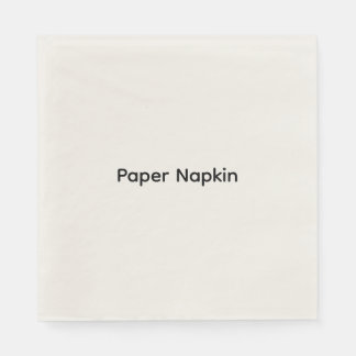 Serviette En Papier Papier personnalisé avec texte minimaliste