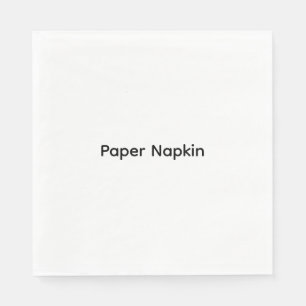 Serviette En Papier Papier personnalisé avec texte minimaliste