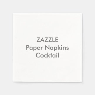 Serviette En Papier Papier personnalisé serviettes COCKTAIL BLANC