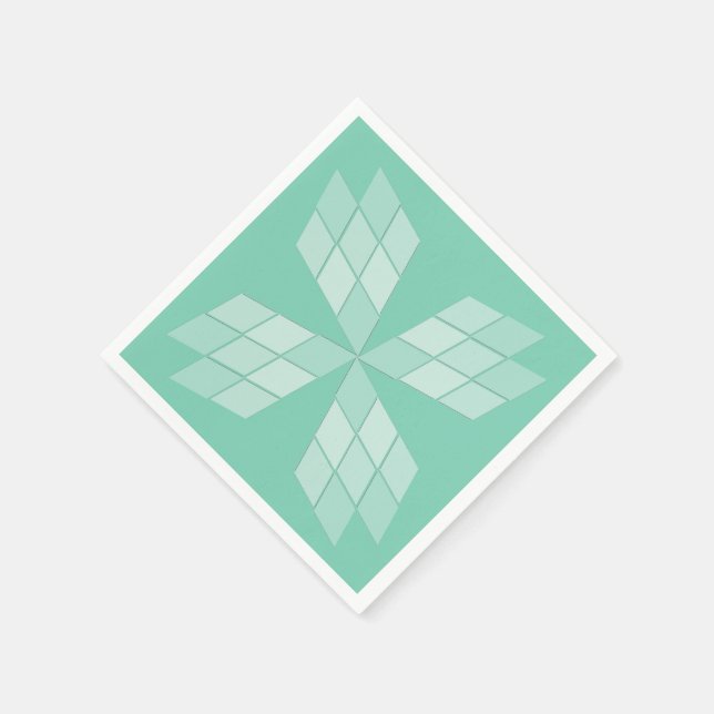 Serviette En Papier Papier - Pétales en diamant (Coin)