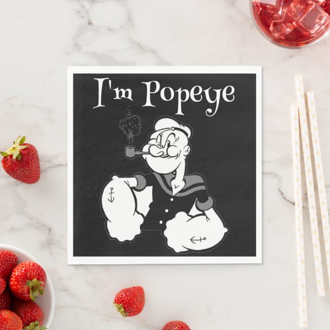 Serviette En Papier Papier Popeye Napkin (En situation)