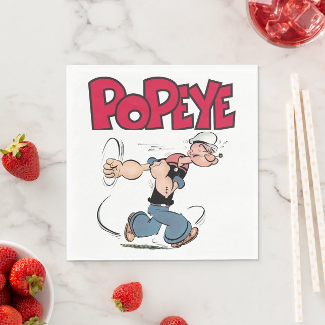 Serviette En Papier Papier Popeye Napkin (En situation)