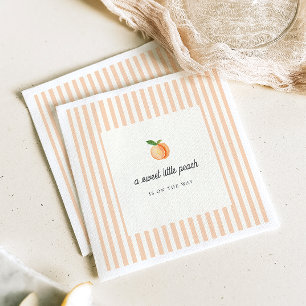 Serviette En Papier Papier pour Baby Shower Douce Petite Pêche