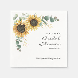 Serviette En Papier Papier pour Baby Shower Floral Eucalyptus Tourneso