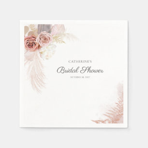 Serviette En Papier Papier pour Baby Shower Floral Moderne à l'Herbe d