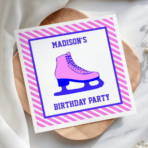 Serviette En Papier Papier pour fête d'anniversaire de patinage sur gl