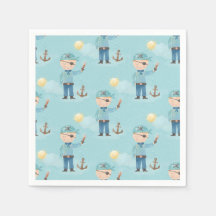 Papier pour garçon Pirate mignon