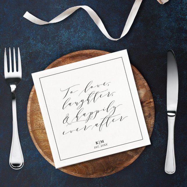 Serviette En Papier Papier pour mariage citation classique sur l'amour (Créateur téléchargé)