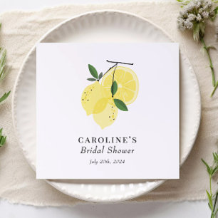 Serviette En Papier Papier principal citron jaune Napkin