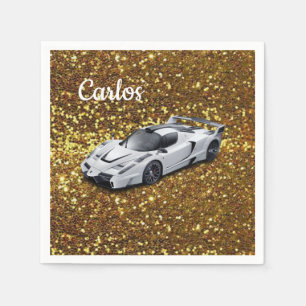 Serviette En Papier Papier Racecar