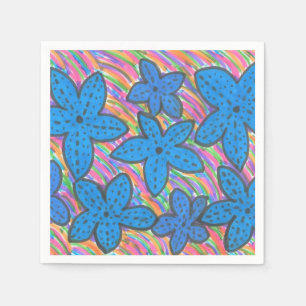 Serviette En Papier Papier Rainbow Starfish brillant