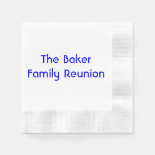 Serviette En Papier Papier "Reunion familiale"
