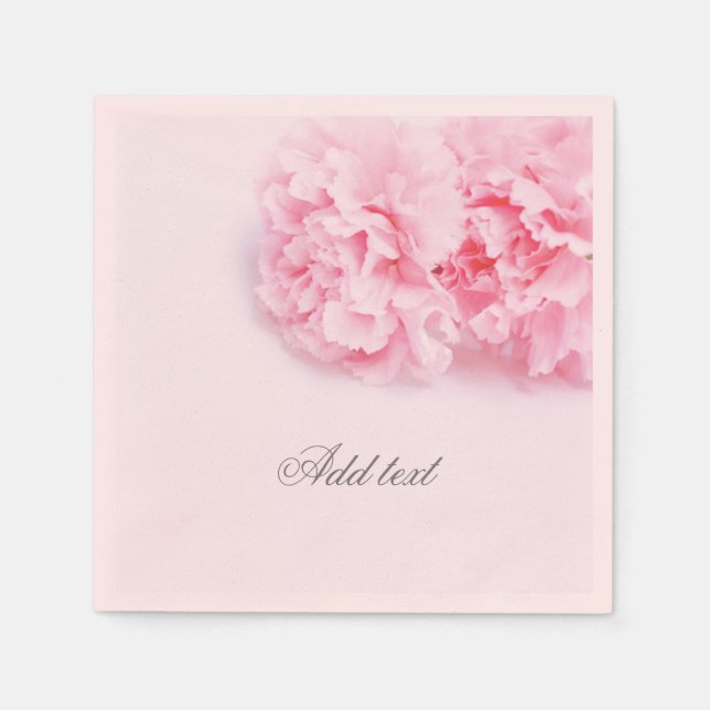 Serviette En Papier Papier rose carnation (Devant)