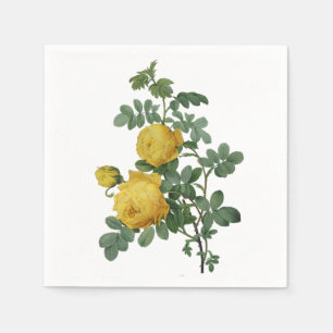 Serviette En Papier Papier rose jaune vintage