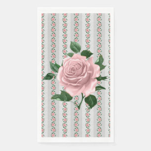 Serviette En Papier Papier rose Roses Napkin