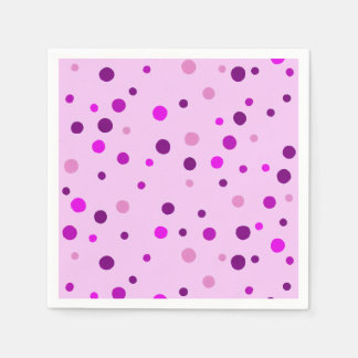 Serviette En Papier Papier rose violet Pois clair rose serviettes