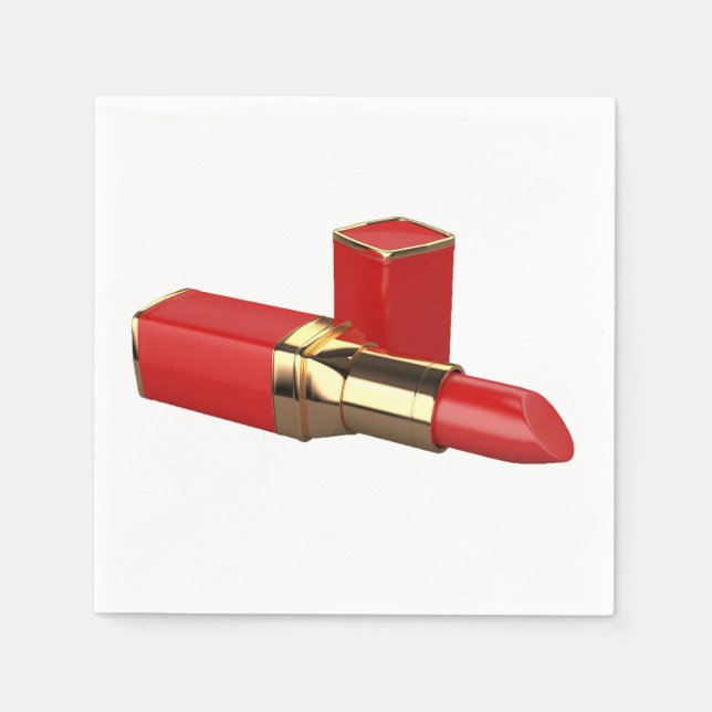 Serviette En Papier Papier rouge à lèvres (Devant)