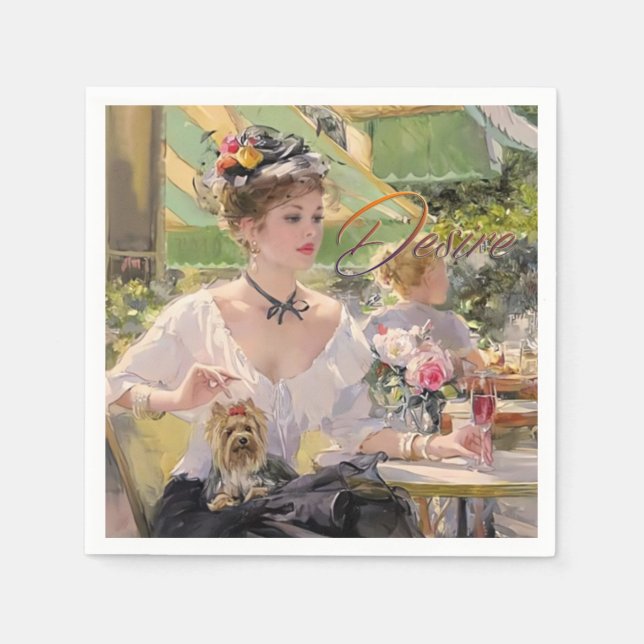 Serviette En Papier Papier rouge Hot Rendezvous (Devant)