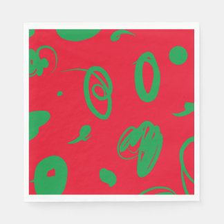 Serviette En Papier Papier rouge x-mas