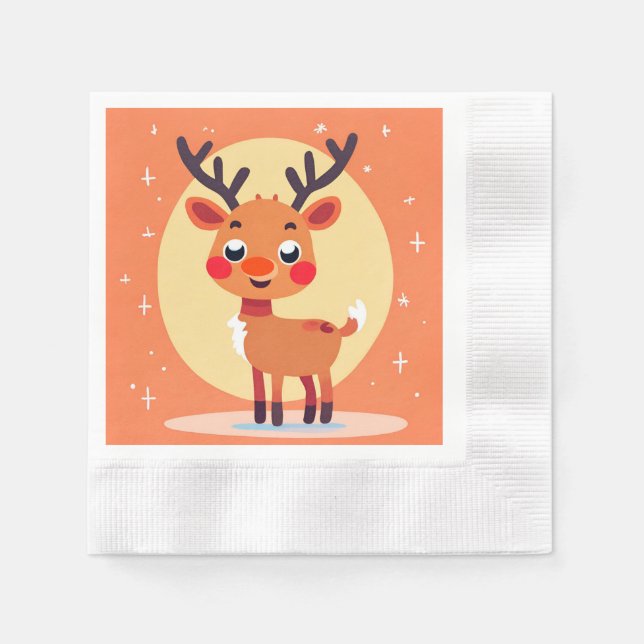 Serviette En Papier Papier Rudolph Napkin (Devant)