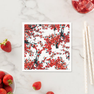 Serviette En Papier Papier Sakura Napkin