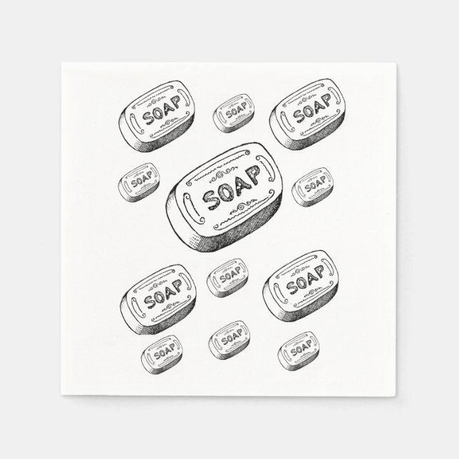Serviette En Papier Papier savon Napkin (Devant)
