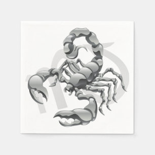 Serviette En Papier Papier Scorpion