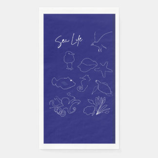 Serviette En Papier Papier Sea life Napkin