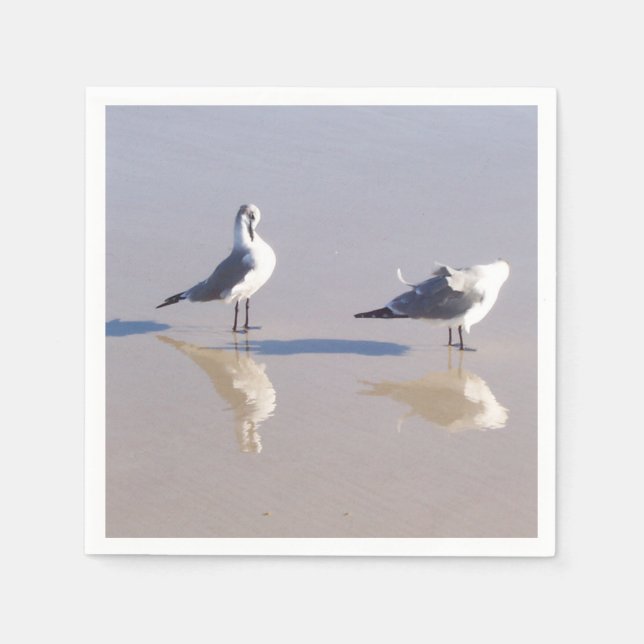 Serviette En Papier Papier Seaguls Breezy (Devant)