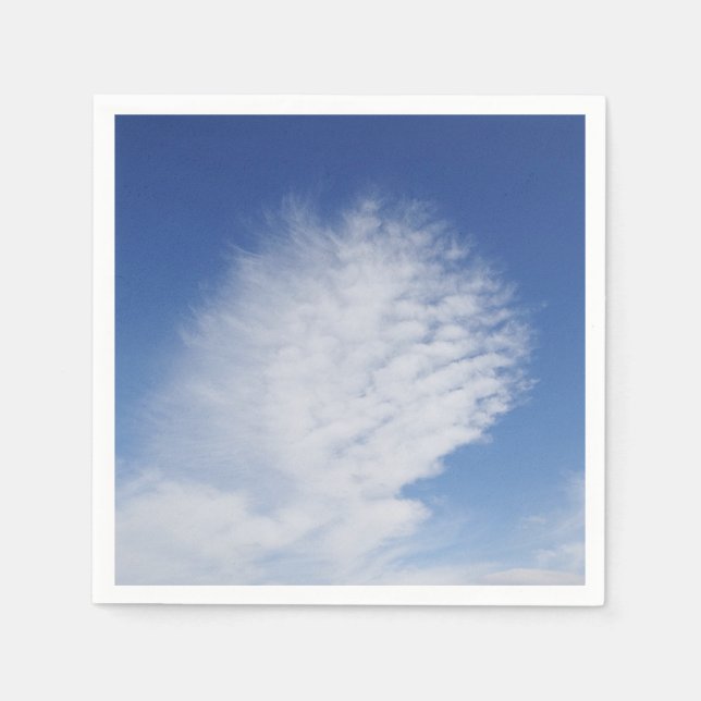 Serviette En Papier Papier serviettes beaux nuages (Devant)