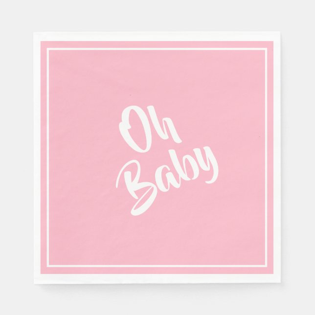 Serviette En Papier Papier serviettes-bébé fille (Devant)