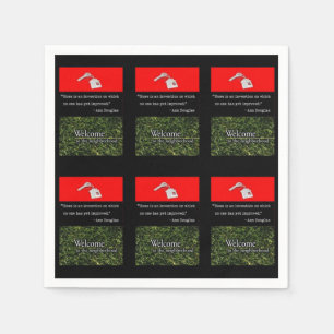 Serviette En Papier Papier serviettes Bienvenue dans le quartier