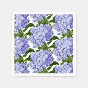 Serviette En Papier Papier Serviettes Bleu Hydrangeas Dîner Papier Ser