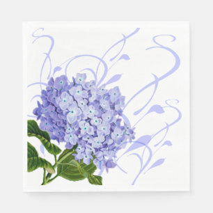 Serviette En Papier Papier Serviettes Bleu Hydrangée Dîner Papier Serv