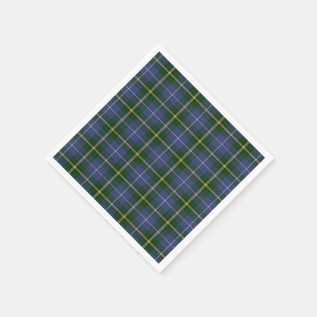 Serviette En Papier papier serviettes bleu Nouvelle-Écosse Tartan plai (Coin)