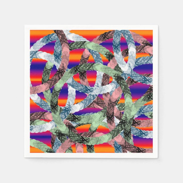 Serviette En Papier Papier serviettes colorées (Devant)