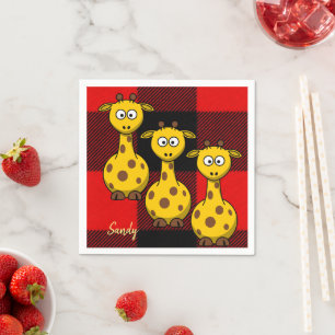 Serviette En Papier Papier, serviettes, girafe