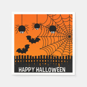 Serviette En Papier Papier-serviettes-Halloween