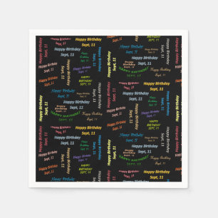 Serviette En Papier Papier serviettes Septembre, 11 Anniversaire