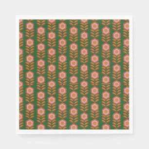 Serviette En Papier Papier serviettes - Vintages fleurons motif sur ve