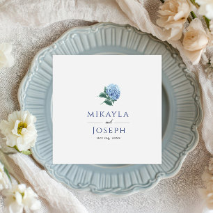 Serviette En Papier Papier SINI Blue Hydrangea Napkin