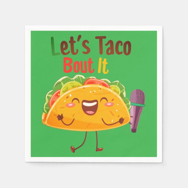 Serviette En Papier Papier Taco (Devant)