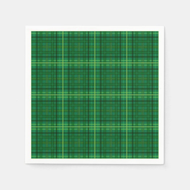 Serviette En Papier Papier Tartan irlandais (Devant)