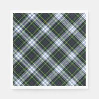 Papier Tartan Vert blanc Clan Rustique Plaid Gordo
