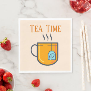 Serviette En Papier Papier Tea Time Napkin